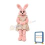 Pink Easter Rabbit Bunny Mascot Costume