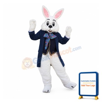 Friendly Lightweight Easter Bunny Rabbit Mascot Costume