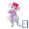 Friendly Female Mouse Mascot Costume