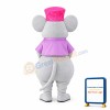 Friendly Female Mouse Mascot Costume