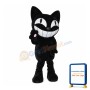 Happy Lightweight Black Cat Mascot Costume