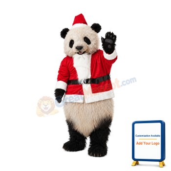 Christmas Panda Mascot Costume