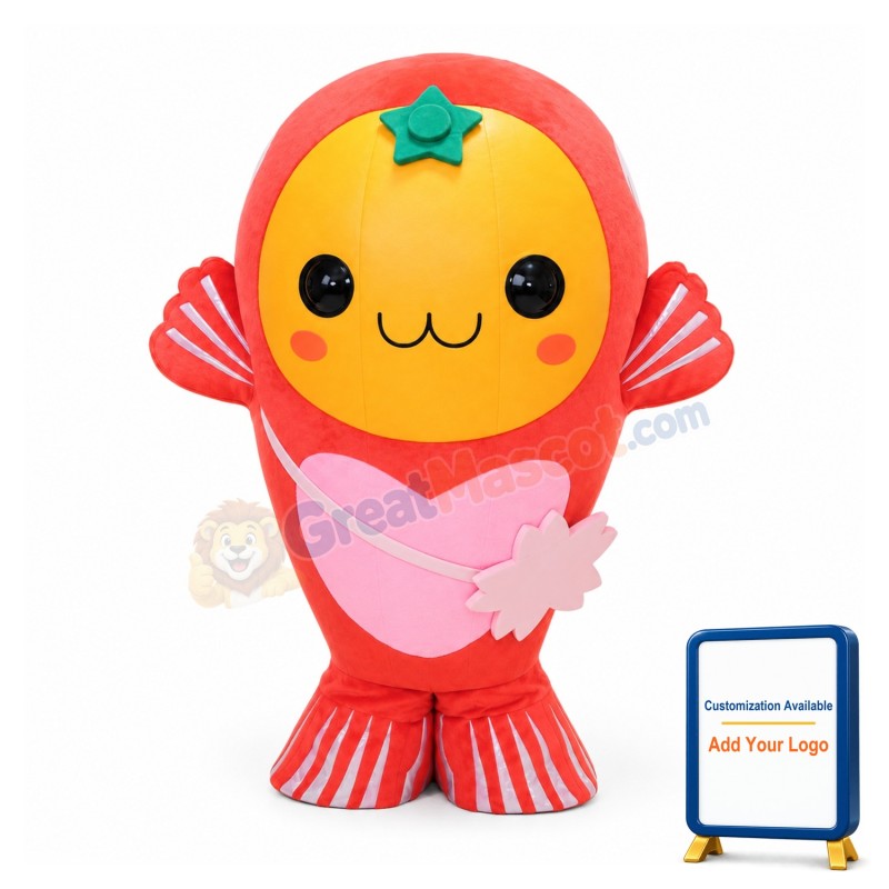 Little Red Fish Mascot Costume