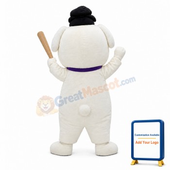 Little White Dog Mascot Costume