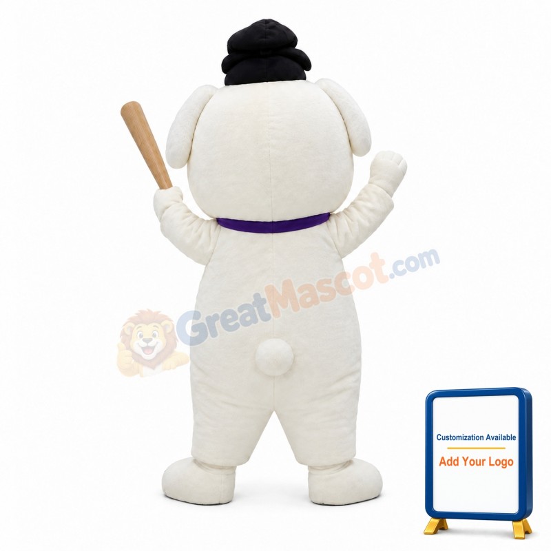 Little White Dog Mascot Costume