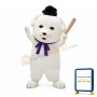 Little White Dog Mascot Costume
