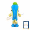 Blue & Yellow Fish Mascot Costume