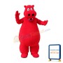 Lovely Red Hippo Mascot Costume
