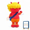 Lovely Yellow Hair Devil Mascot Costume