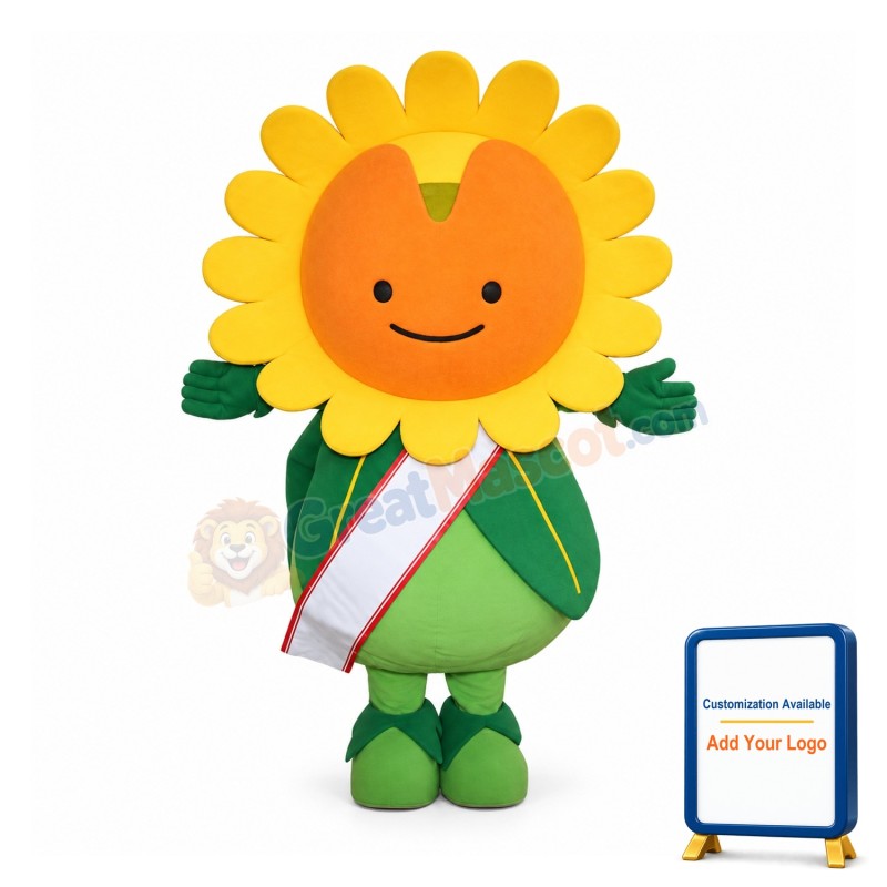 Happy Lightweight Sun Flower Mascot Costume