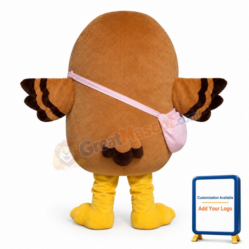 Lovely Lightweight Brown Bird Mascot Costume