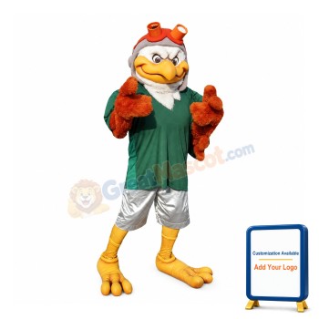 Aviator Eagle Mascot Costume