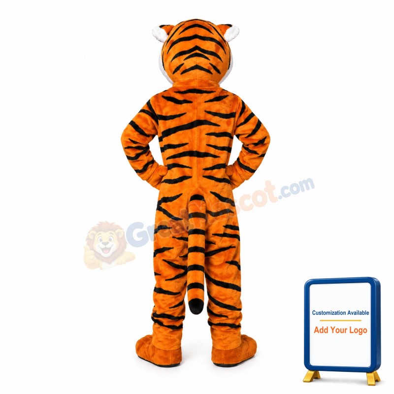 Lightweight Friendly Tiger Mascot Costume