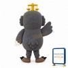 Friendly Lightiweght Owl Mascot Costume