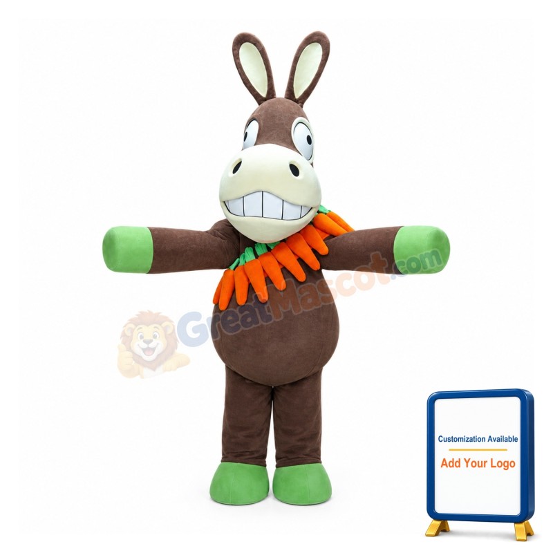 Funny Donkey Mascot Costume