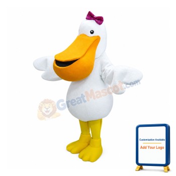 Lovely Female Pelican Mascot Costume