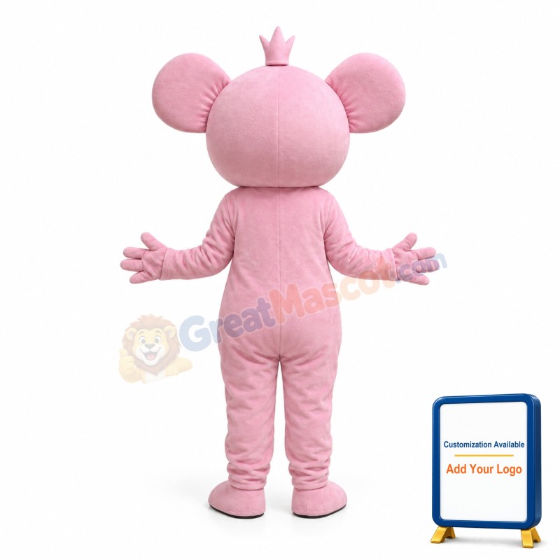 Pink Koala Mascot Costume