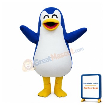 Lovely Blue Penguin Mascot Costume