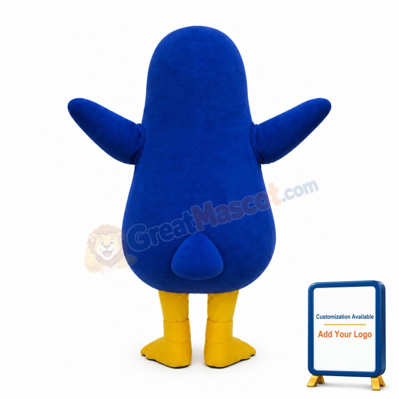Lovely Blue Penguin Mascot Costume