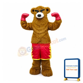 Boxing Bear Mascot Costume