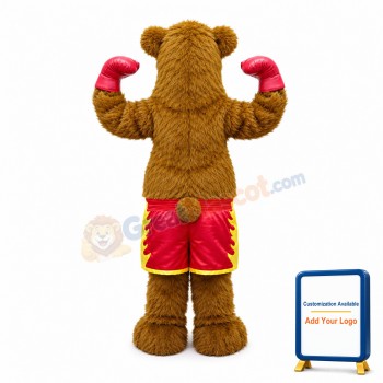 Boxing Bear Mascot Costume