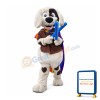 Lovely Black & White Ligtweight Dog Mascot Costume