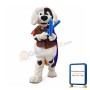 Lovely Black & White Ligtweight Dog Mascot Costume