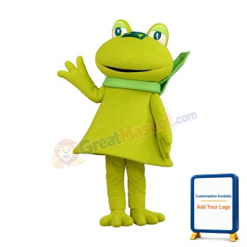 Lightweight Green Frog Mascot Costume
