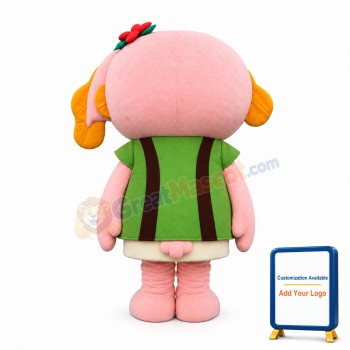 Lovely Pink Fish Mascot Costume