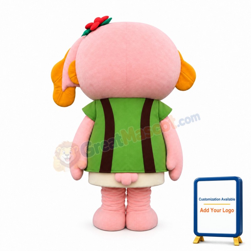 Lovely Pink Fish Mascot Costume