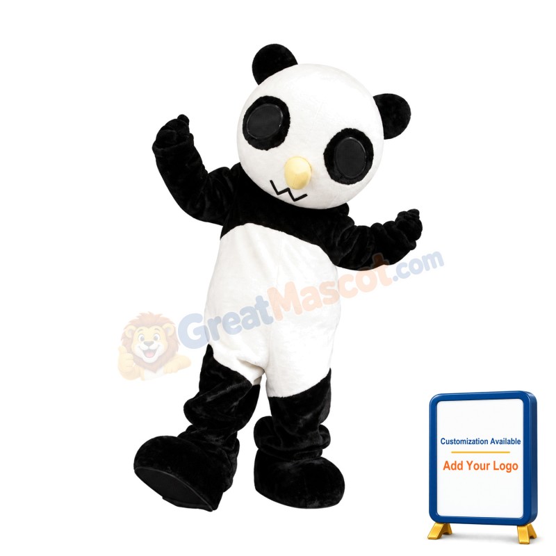 Lovely Lightweight Panda Boy Mascot Costume