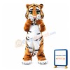 Friendly Realistic Tiger Mascot Costume