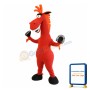 Lovely Red Horse Mascot Costume
