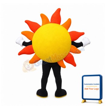 Happy Lightweight Sun Boy Mascot Costume