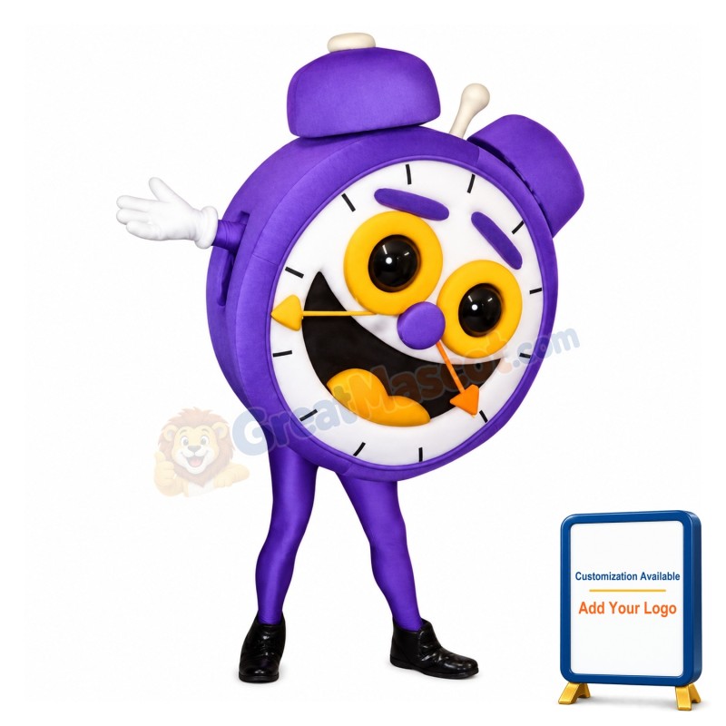 Happy Alarm Clock Mascot Costume