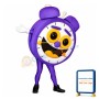 Happy Alarm Clock Mascot Costume