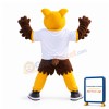 Yellow Owl Mascot Costume
