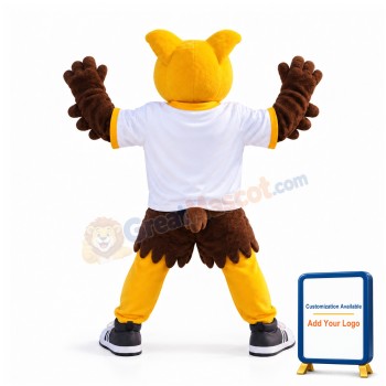 Yellow Owl Mascot Costume