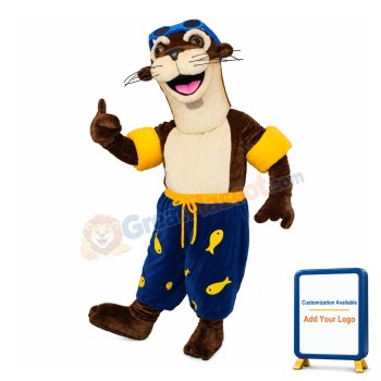 Lovely Lightweight Otter Mascot Costume