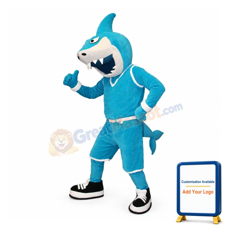 Power Lightweight Shark Mascot Costume