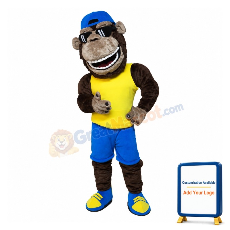 Power Sport Monkey Mascot Costume