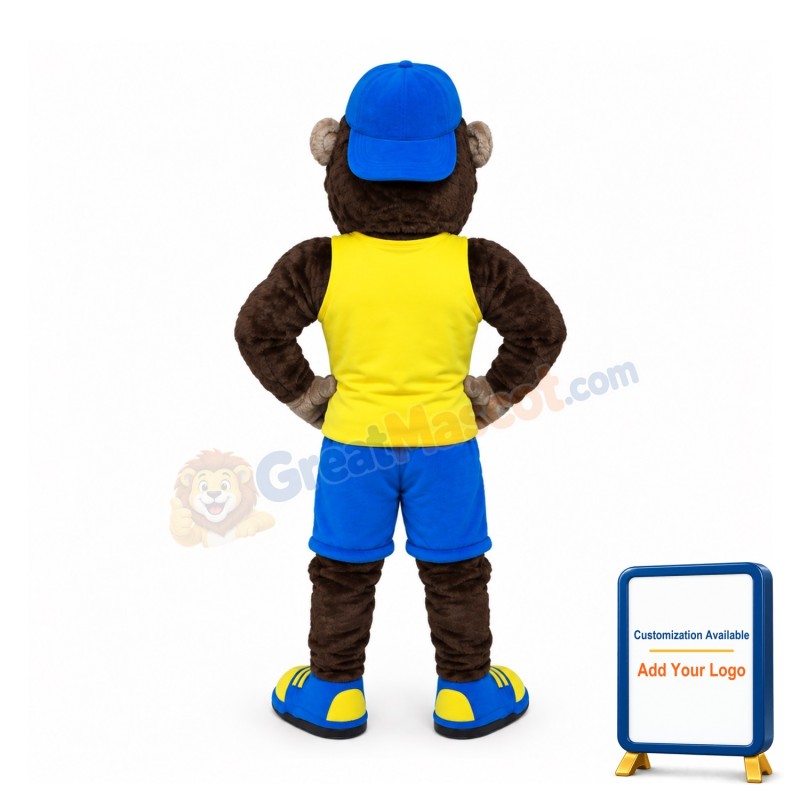 Power Sport Monkey Mascot Costume