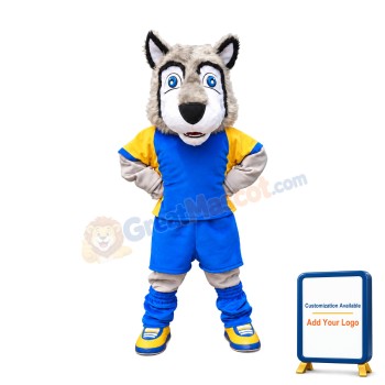 Sport Lightweight Wolf Mascot Costume