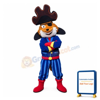 Pirate Fox Mascot Costume