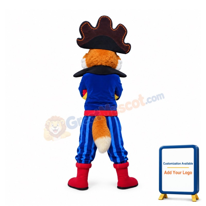 Pirate Fox Mascot Costume