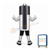 Friendly Ligweight Battery Mascot Costume
