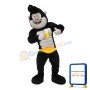 Friendly Black Orangutan Mascot Costume