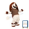 Friendly Ligweight Basset Hound Dog Mascot Costume