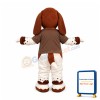 Friendly Ligweight Basset Hound Dog Mascot Costume