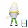 Friendly Ligweight Ice Cream Mascot Costume